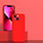 Coque Ultra Fine Silicone Souple 360 Degres Housse Etui pour Apple iPhone 13 Mini Rouge