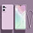 Coque Ultra Fine Silicone Souple 360 Degres Housse Etui pour Oppo Reno7 SE 5G Violet Clair