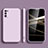 Coque Ultra Fine Silicone Souple 360 Degres Housse Etui pour Samsung Galaxy A03s Violet Clair