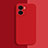 Coque Ultra Fine Silicone Souple 360 Degres Housse Etui pour Vivo iQOO Z7 5G Rouge