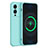 Coque Ultra Fine Silicone Souple 360 Degres Housse Etui pour Vivo V25 Pro 5G Cyan