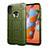 Coque Ultra Fine Silicone Souple 360 Degres Housse Etui S01 pour Samsung Galaxy A11 Vert Armee