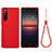 Coque Ultra Fine Silicone Souple 360 Degres Housse Etui S01 pour Sony Xperia 10 III SO-52B Rouge
