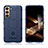 Coque Ultra Fine Silicone Souple 360 Degres Housse Etui S07 pour Samsung Galaxy S24 Plus 5G Bleu