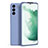 Coque Ultra Fine Silicone Souple 360 Degres Housse Etui S08 pour Samsung Galaxy S21 5G Gris Lavende