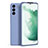 Coque Ultra Fine Silicone Souple 360 Degres Housse Etui S08 pour Samsung Galaxy S21 FE 5G Gris Lavende