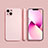 Coque Ultra Fine Silicone Souple 360 Degres Housse Etui S09 pour Apple iPhone 13 Mini Rose