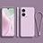 Coque Ultra Fine Silicone Souple 360 Degres Housse Etui YK1 pour Vivo iQOO Z6 Pro 5G Violet Clair