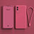 Coque Ultra Fine Silicone Souple 360 Degres Housse Etui YK1 pour Vivo V21e 5G Rose Rouge