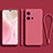 Coque Ultra Fine Silicone Souple 360 Degres Housse Etui YK1 pour Vivo V25e Rose Rouge