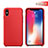 Coque Ultra Fine Silicone Souple 360 Degres M02 pour Apple iPhone X Rouge