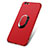 Coque Ultra Fine Silicone Souple avec Support Bague Anneau A03 pour Apple iPhone 6 Rouge