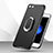 Coque Ultra Fine Silicone Souple avec Support Bague Anneau pour Apple iPhone SE3 (2022) Noir Petit