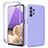 Coque Ultra Fine Silicone Souple Housse Etui 360 Degres Avant et Arriere MJ1 pour Samsung Galaxy A32 4G Violet Clair