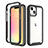 Coque Ultra Fine Silicone Souple Housse Etui 360 Degres Avant et Arriere pour Apple iPhone 13 Mini Noir