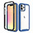 Coque Ultra Fine Silicone Souple Housse Etui 360 Degres Avant et Arriere pour Apple iPhone 13 Pro Bleu