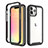 Coque Ultra Fine Silicone Souple Housse Etui 360 Degres Avant et Arriere pour Apple iPhone 13 Pro Noir