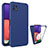 Coque Ultra Fine Silicone Souple Housse Etui 360 Degres Avant et Arriere pour Samsung Galaxy F42 5G Bleu