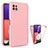 Coque Ultra Fine Silicone Souple Housse Etui 360 Degres Avant et Arriere pour Samsung Galaxy F42 5G Rose