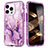 Coque Ultra Fine Silicone Souple Housse Etui 360 Degres Avant et Arriere YJ1 pour Apple iPhone 16 Pro Max Violet