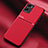 Coque Ultra Fine Silicone Souple Housse Etui avec Aimante Magnetique pour Oppo A57s Rouge