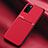 Coque Ultra Fine Silicone Souple Housse Etui avec Aimante Magnetique pour Samsung Galaxy A02s Rouge