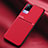 Coque Ultra Fine Silicone Souple Housse Etui avec Aimante Magnetique pour Vivo Y73 (2021) Rouge