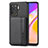 Coque Ultra Fine Silicone Souple Housse Etui avec Aimante Magnetique S01D pour Oppo A94 4G Noir