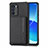 Coque Ultra Fine Silicone Souple Housse Etui avec Aimante Magnetique S01D pour Oppo Reno6 5G Noir