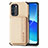 Coque Ultra Fine Silicone Souple Housse Etui avec Aimante Magnetique S01D pour Oppo Reno6 5G Or