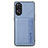 Coque Ultra Fine Silicone Souple Housse Etui avec Aimante Magnetique S01D pour Oppo Reno8 T 4G Bleu