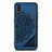 Coque Ultra Fine Silicone Souple Housse Etui avec Aimante Magnetique S01D pour Samsung Galaxy A01 SM-A015 Bleu