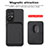 Coque Ultra Fine Silicone Souple Housse Etui avec Aimante Magnetique S01D pour Samsung Galaxy A33 5G Petit