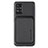 Coque Ultra Fine Silicone Souple Housse Etui avec Aimante Magnetique S01D pour Samsung Galaxy A51 5G Noir