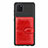 Coque Ultra Fine Silicone Souple Housse Etui avec Aimante Magnetique S01D pour Samsung Galaxy A81 Rouge