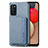 Coque Ultra Fine Silicone Souple Housse Etui avec Aimante Magnetique S01D pour Samsung Galaxy M02s Bleu