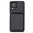 Coque Ultra Fine Silicone Souple Housse Etui avec Aimante Magnetique S01D pour Samsung Galaxy M32 4G Noir