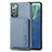 Coque Ultra Fine Silicone Souple Housse Etui avec Aimante Magnetique S01D pour Samsung Galaxy Note 20 5G Bleu