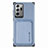 Coque Ultra Fine Silicone Souple Housse Etui avec Aimante Magnetique S01D pour Samsung Galaxy Note 20 Ultra 5G Bleu