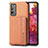 Coque Ultra Fine Silicone Souple Housse Etui avec Aimante Magnetique S01D pour Samsung Galaxy S20 FE 4G Marron