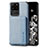 Coque Ultra Fine Silicone Souple Housse Etui avec Aimante Magnetique S01D pour Samsung Galaxy S20 Ultra 5G Bleu