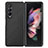 Coque Ultra Fine Silicone Souple Housse Etui avec Aimante Magnetique S01D pour Samsung Galaxy Z Fold3 5G Noir