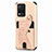 Coque Ultra Fine Silicone Souple Housse Etui avec Aimante Magnetique S01D pour Vivo Y21 Or