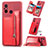 Coque Ultra Fine Silicone Souple Housse Etui avec Aimante Magnetique S01D pour Xiaomi Redmi 11A 4G Rouge