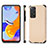 Coque Ultra Fine Silicone Souple Housse Etui avec Aimante Magnetique S01D pour Xiaomi Redmi Note 11 Pro 4G Or