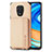 Coque Ultra Fine Silicone Souple Housse Etui avec Aimante Magnetique S01D pour Xiaomi Redmi Note 9 Pro Max Or