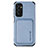 Coque Ultra Fine Silicone Souple Housse Etui avec Aimante Magnetique S02D pour Samsung Galaxy A04s Bleu
