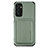 Coque Ultra Fine Silicone Souple Housse Etui avec Aimante Magnetique S02D pour Samsung Galaxy A04s Vert