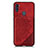 Coque Ultra Fine Silicone Souple Housse Etui avec Aimante Magnetique S02D pour Samsung Galaxy A11 Rouge