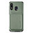 Coque Ultra Fine Silicone Souple Housse Etui avec Aimante Magnetique S02D pour Samsung Galaxy A20 Vert